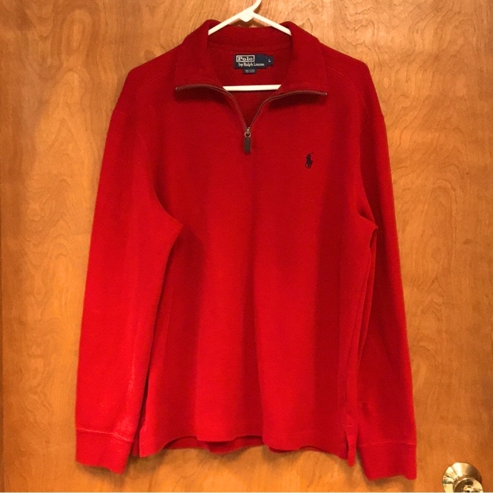 Polo By Ralph Lauren Men’s 1/4 Zip Pullover Sweater / Size Large